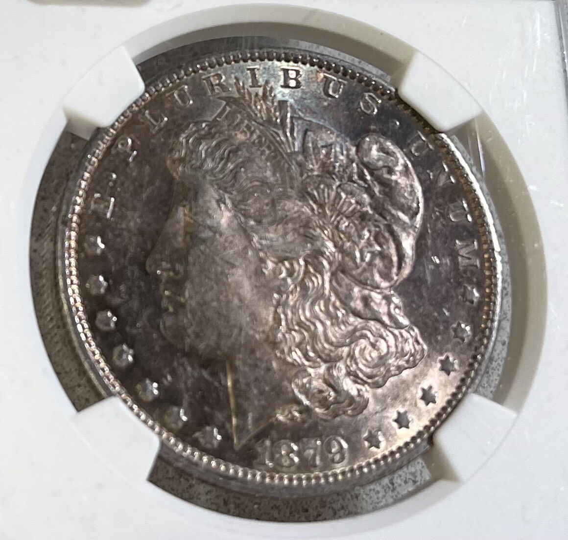 1879 S モルガン銀貨 UNC DETAILS 1875 Meiji 8 Japan Trade Silver Dollar $1 M8 NGC AU Details