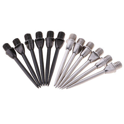 12Pcs Hammer Head Dart Tips Standard Moveable Dart Points Replacement 1.2inch