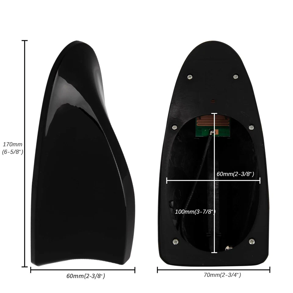 Черный чехол-антенна для крыши Lexus с акульими плавниками для автомобильного радио FM/AM сигнал воздушный декор - Изображение 2 из 4