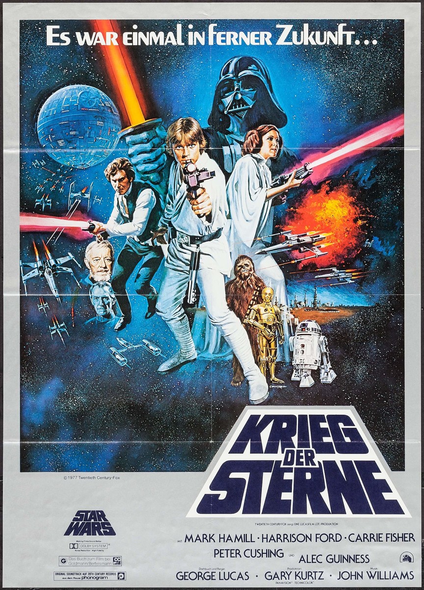 Poster Star Wars 1977 German A1 23.25