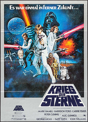 Poster Star Wars 1977 German A1 23.25