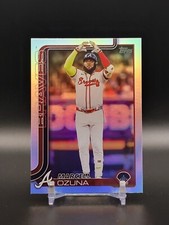 2025 Topps SERIES 1 #160 Marcel Ozuna Atlanta Braves RAINBOW FOIL