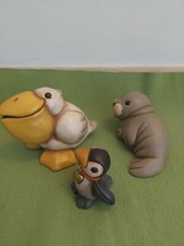 THUN: SET ANIMALI MARINI. FOCA,PELLICANO,PINGUINO