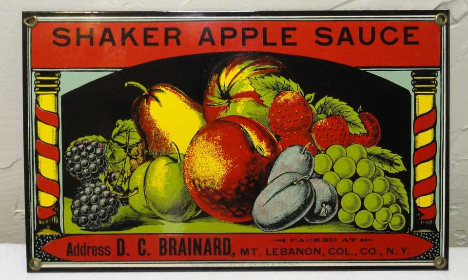 Ande Rooney Enamel Metal Sign-Shaker Apple Sauce  7” x 11.5” - Image 2 of 4