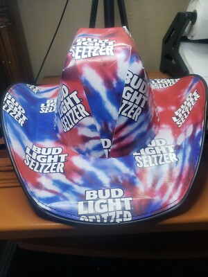 Bud Light Seltzer Blue Tie Dye Cowboy‎ Hat Bud Light Seltzer Cowboy Hat New | Mercari main image 4