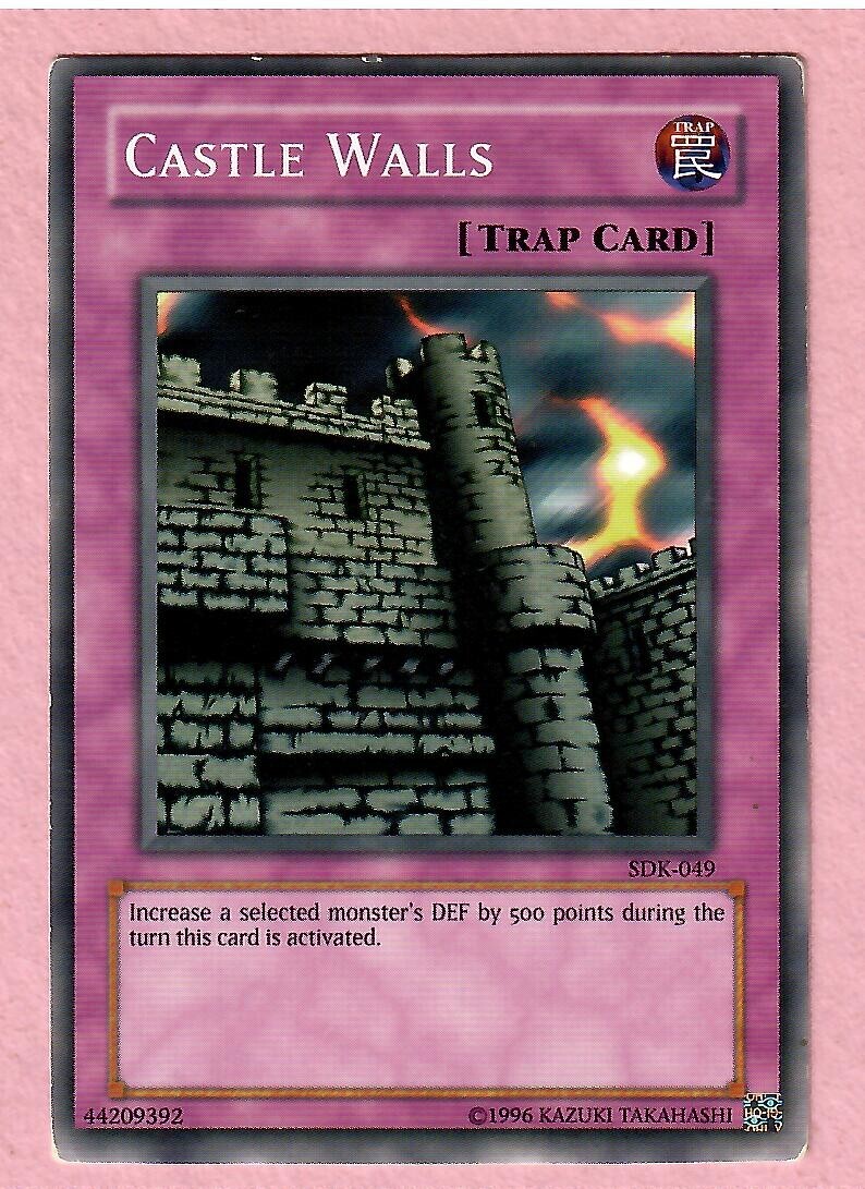 Yu-Gi-Oh Castle Walls Trap Card SDK-049 / 44209392 - I