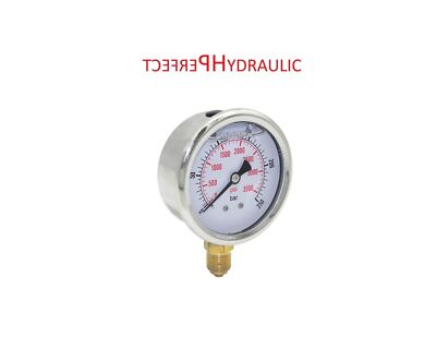 Glycerin Manometer Ø63mm Unterer Anschluss 0 - 10