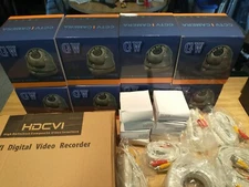 GW VD-8CHC4 8 Channel HDCVI DVR 1 MP Security Camera System w/ 8x 1/2.9 HDCVI 