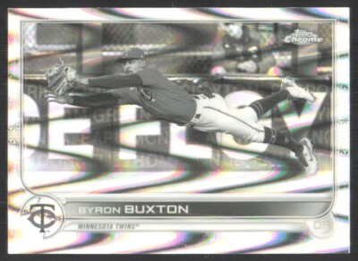 2022 Topps Chrome Sonic Black & White RayWave Refractor Byron Buxton #174