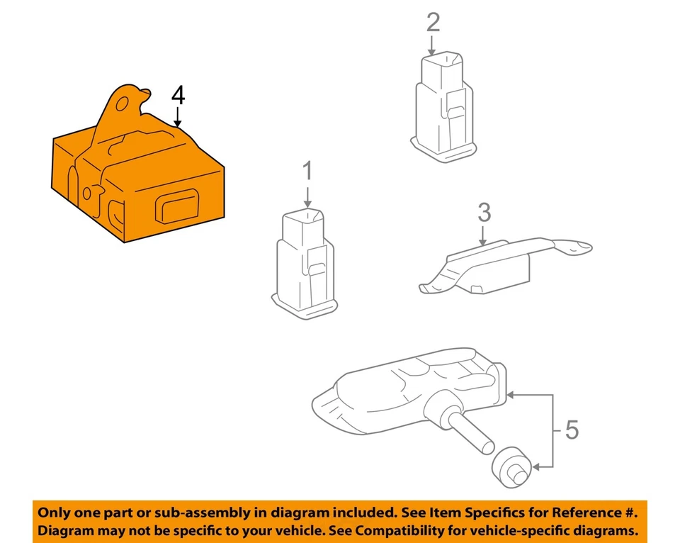 Used Tire Pressure Monitoring System (TPMS) Control Mod fits: 2010 Lexus ES350 S - Image 3 of 4