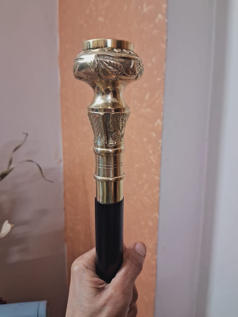 Solid Brass Compass Head Handle Only for Walking … - image 8