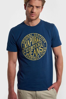 C.P. Company T-Shirt Bleu Marine Avec Logo Brodé Pour Homme