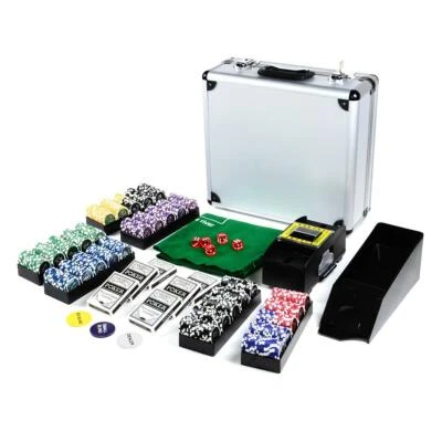 Pokerkoffer Set Deluxe 600 Laser OCEAN CHAMPION Pokerchips abgerundet Pokerset - Bild 1 von 4