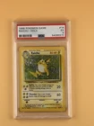 1999 POKEMON BASE SET UNLIMITED #14 RAICHU-HOLO PSA 5