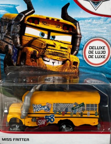 DISNEY PIXAR CARS "MISS FRITTER", MODELLO DELUXE, NUOVO IN CONFEZIONE, SPEDIZIONE IN TUTTO IL MONDO