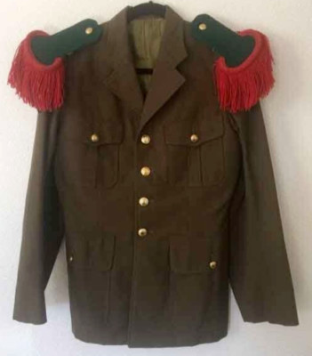 New Brown French Foreign Legion Parade Dress Napoleon Wool Men Jacket