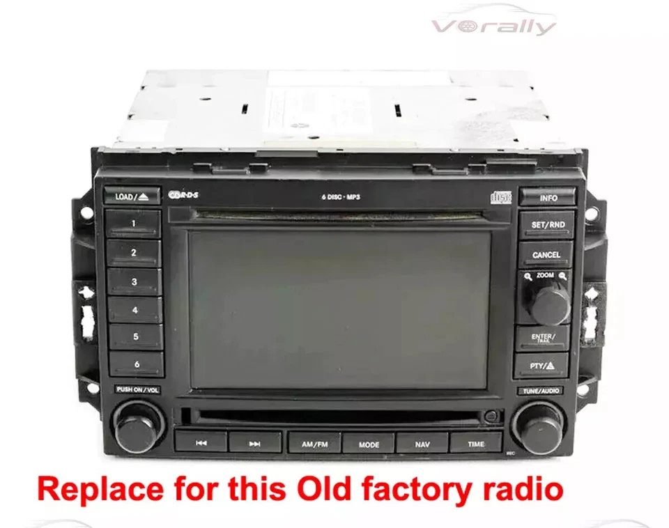 Rádio estéreo para carro Android 13 Carplay GPS navegação para Jeep Commander 2006-2008 - Imagem 4 de 4