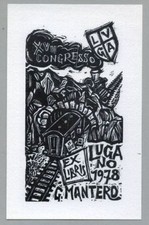Ex Libris  Congresso Como Lugano 1978 b 1211 Remo Wolf