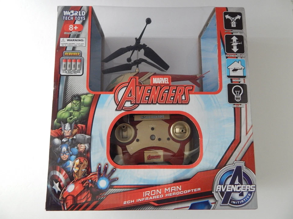 WorldTech Marvel Avengers 2ch Infrared Herocopter New - Image 3 of 4