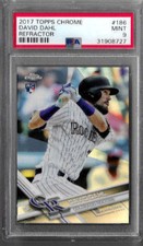 2017 Topps Chrome David Dahl Refractor PSA 9  RC