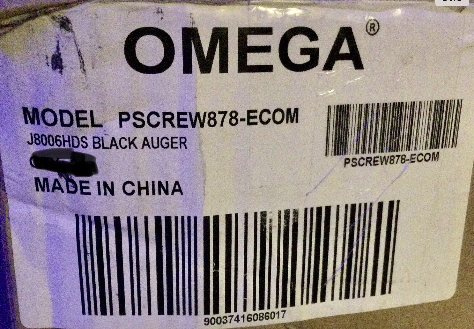 Omega Juicer Auger for Omega Juicer MM900HDS/J8006HDS/J8006HDC/J8008C - OEM Part