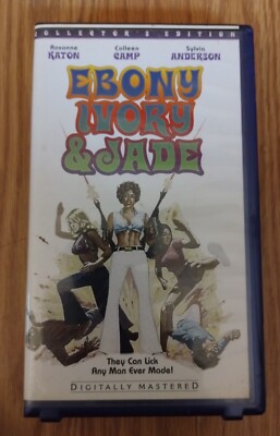 EBONY IVORY AND & JADE VHS COLLEEN CAMP ROSANNE KATON 70'S FEMALE MARTIAL ARTS