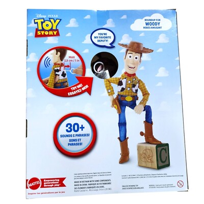 Mattel Toy Story Talking Woody Roundup Fun Disney Pixar Ragdoll 12