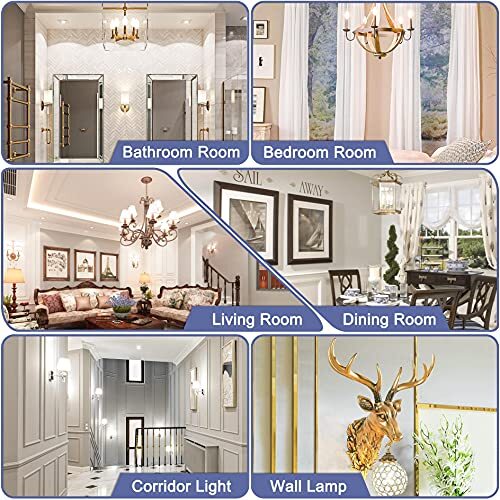 Sailstar Candelabra Light Bulbs 60 Watt Equivalent, 4000K Natural Daylight, 5...