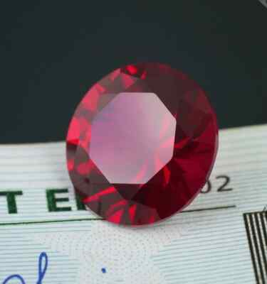 9.50 Ct+ Natural Flawless Round Cut Burmese Red Ruby Certified Loose Gemstone