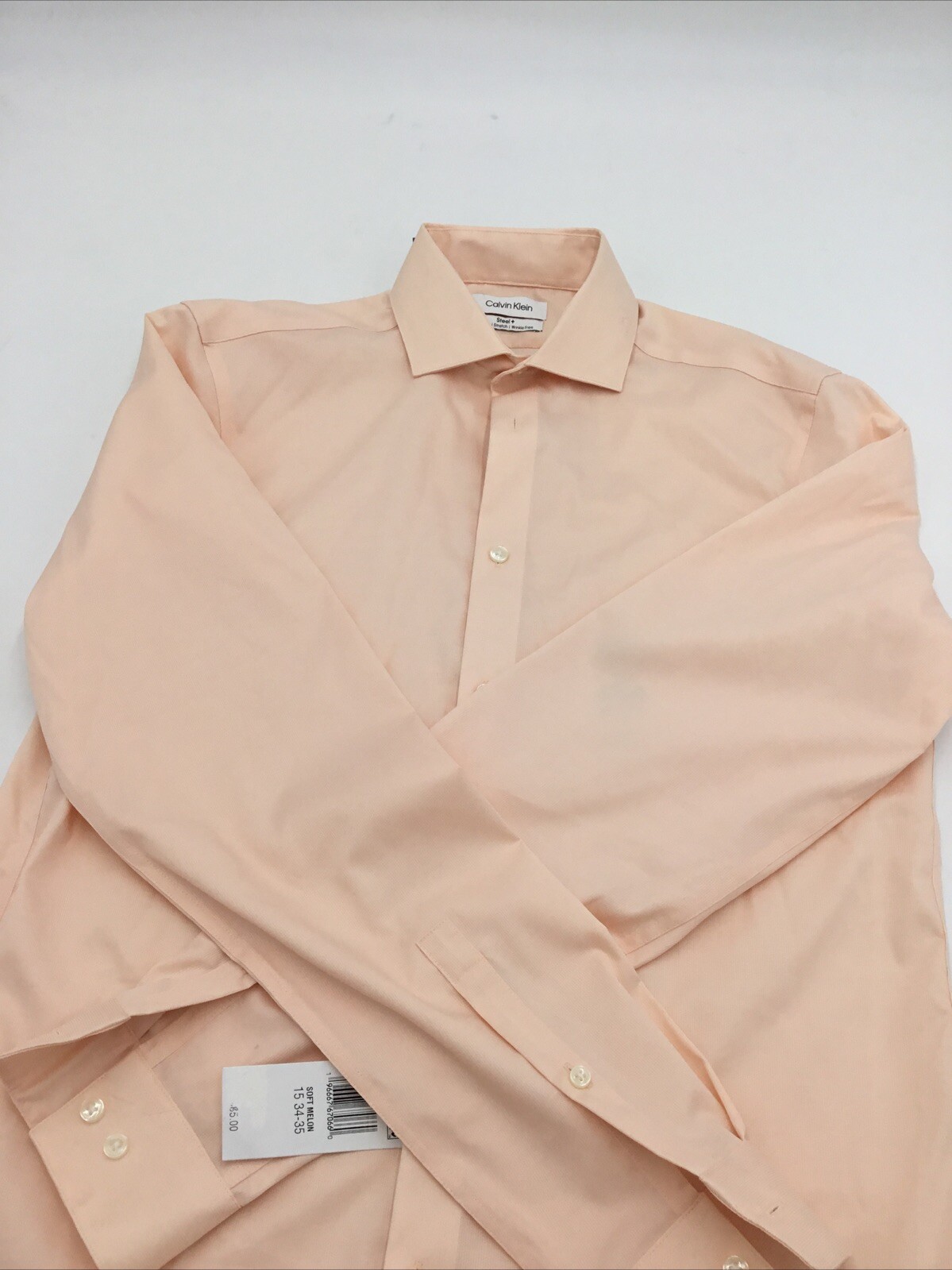 Calvin Klein Slim Fit эластичный без морщин Мягкая дыня 15 34-35 10190₽