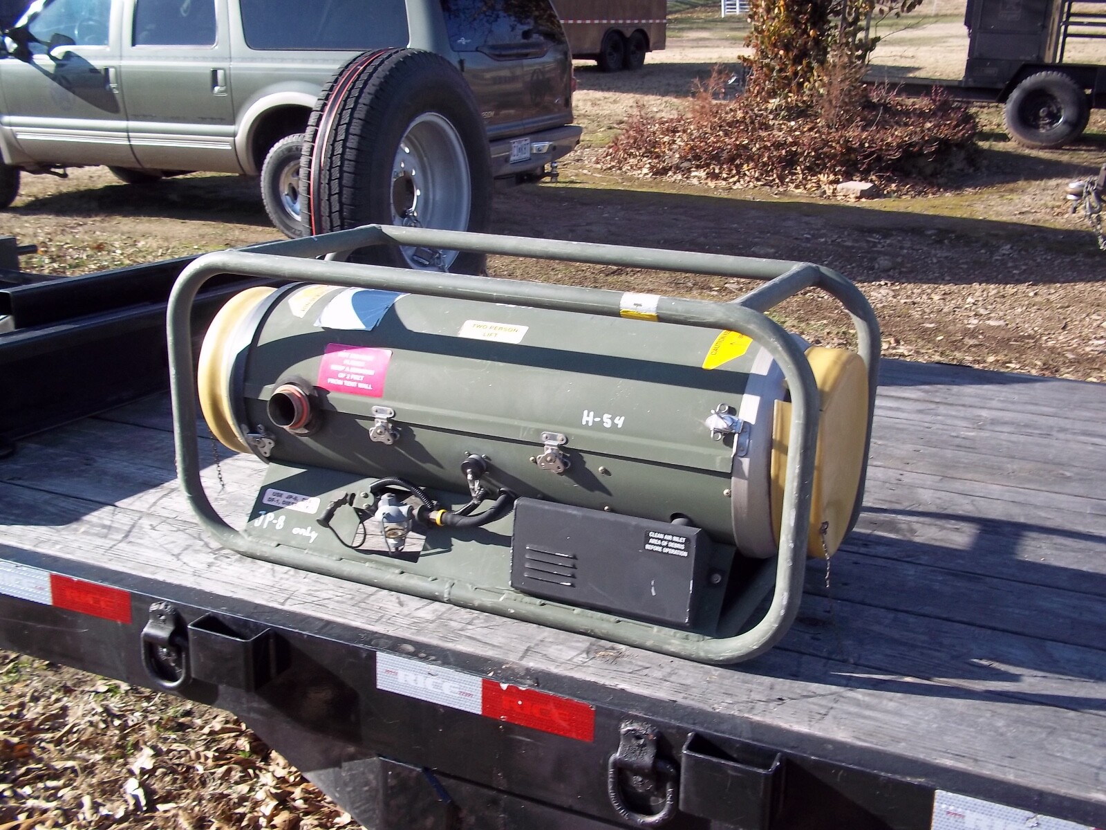 MILITARY SURPLUS HUNTER SPACE HEATER CONVECTIVE 35,000 BTU -MISSING PARTS--ARMY