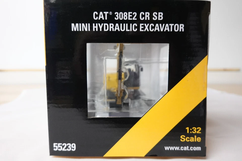 NORSCOT 55239 CAT 308E2 CR SB MINI HYDRAULIC EXCAVATOR 1:32 SCALE N.I.B - Image 2 of 4