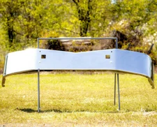 Chrome Peterbilt 579 Bumper - Tow Cutouts with Mounting Brackets - Aftermarket