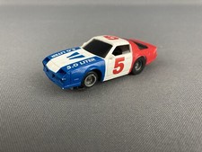 Tyco Curve Hugger HO '82 Chevy 5 Z28 Camaro Slot Car Red/Wht/Blu - Tested Runs