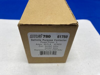 MARS 780 specific purpose contactor 61750, 3 pole 30fla 24vac coil