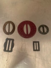 Group of Celluloid Belt Buckles - F - A2