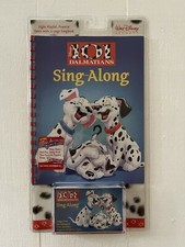 Walt Disney's 101 Dalmatians Sing-Along Cassette Tape  Book NEW/Sealed