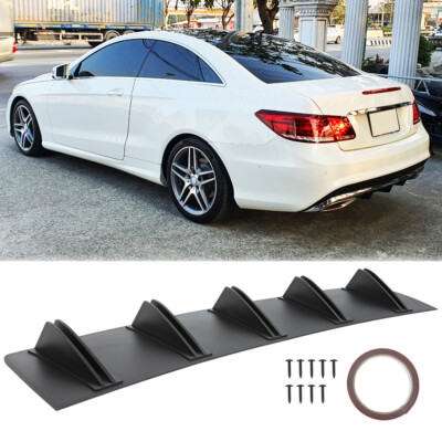 Rear Bumper Diffuser Shark 5 Fins Spoiler Lip For Mercedes-Benz E200 E300 E320