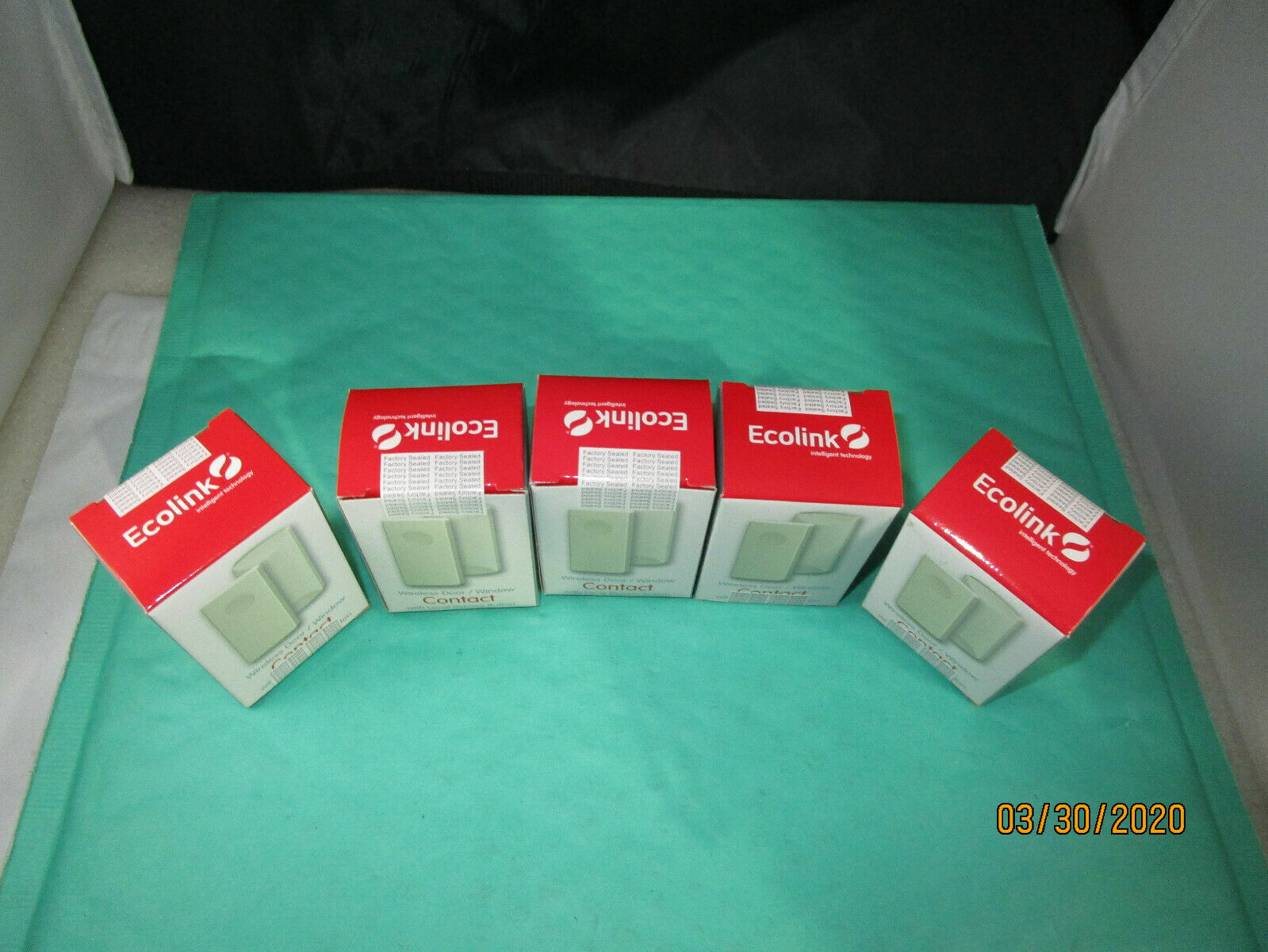 LOT OF 10 ECOLINK WST-212 HONEYWELL DOOR/WINDOW SENSOR W/LOCAL BYPASS