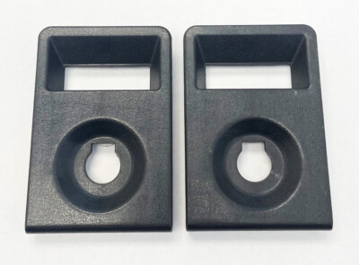 NEW! 84-96 Corvette Rear Access Storage Compartment Door Handle Trim Bezel PAIR!