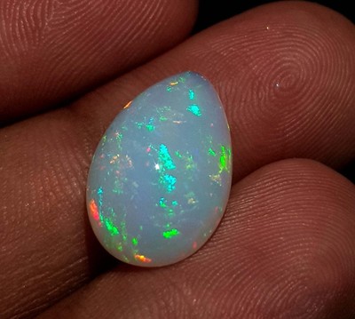 AAA+ 100% Natural Ethiopian Opal Cabochon PEAR 16.5x10.60 mm Welo Fire Gemstone