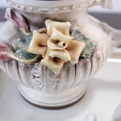 Capodimonte Tea Set Italian Porcelain Floral 4 Piece Victorian Exquisite - Picture 3 of 22