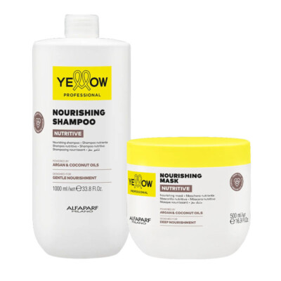 Alfaparf Yellow Kit Nährstoffe Nährende shampoo 1000ml+ mask 500ml