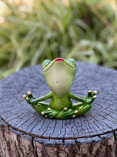 Yoga Frogs Frog Decorative Celebrity Figurines Funny Garden Home Décor Ornament - Picture 5 of 16