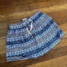 OshKosh B'gosh Floral Skort Size 5 Blue Girls Cotton Built-in Shorts