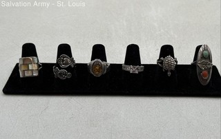 Assorted Avon Womens 925 Sterling Silver Bypass Statement Rings Mixed Lot 34.65g