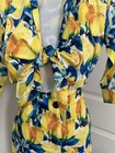 Women Spring Summer Floral Quarter Sleeve Jumpsuit Collar Neck Wide Leg Size 6 — photo 7
