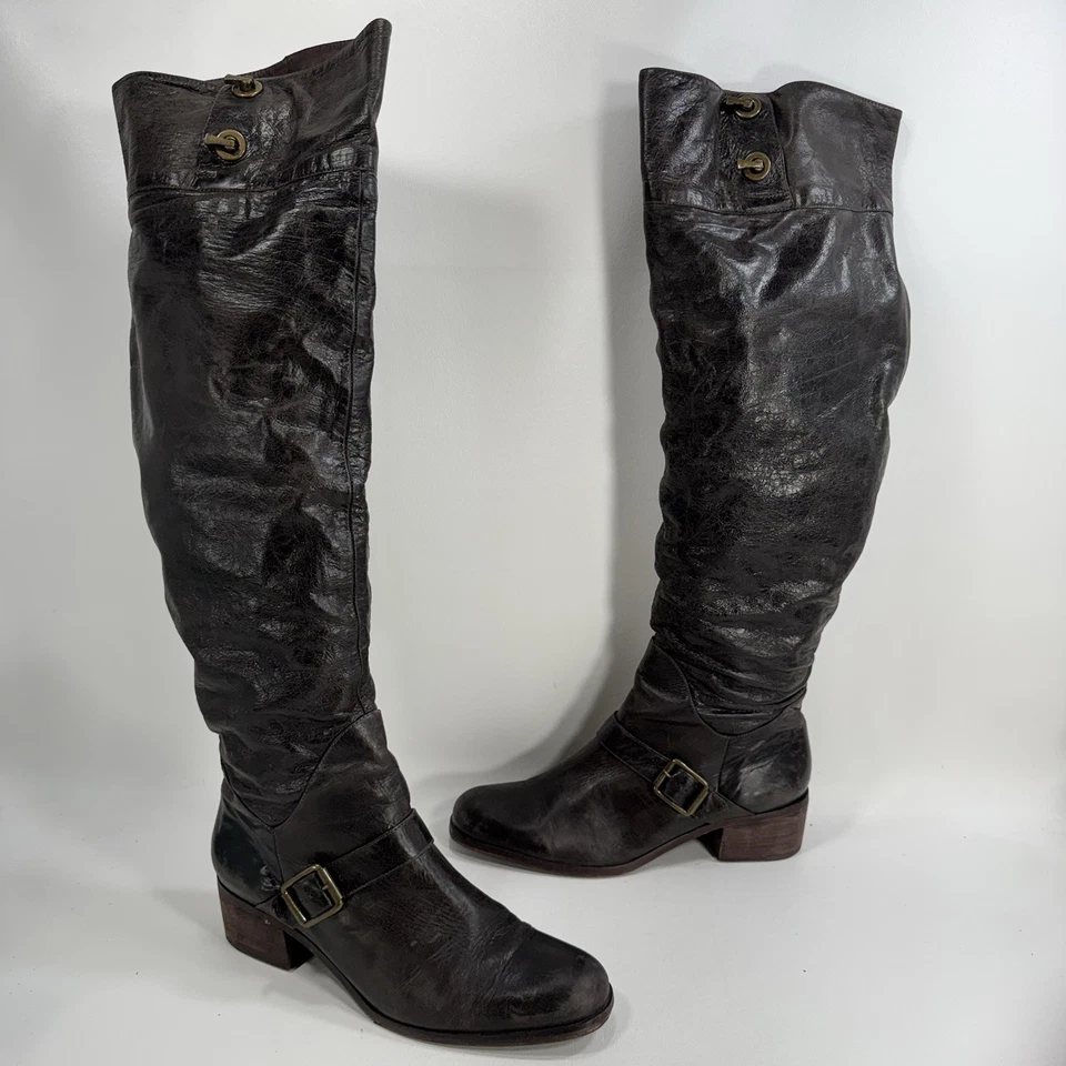 Женские сапоги для верховой езды Pour La Victoire Victorina темно-коричневые выше колена размер 10 - Изображение 2 из 4