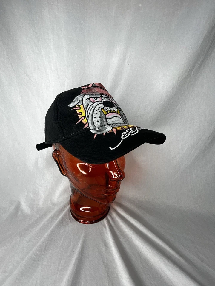 Ed Hardy By Christian Audigier Bulldog Adjustable Cap-Kids Black 100% Cotton - Image 2 of 4