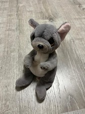 Ty Beanie Babies WILFRED The Dog 6" Gray Plush Toy